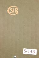SIP-SIP 7P Hydropic Boring Machine Technical & Operations Manual Year (1952)-7P-01